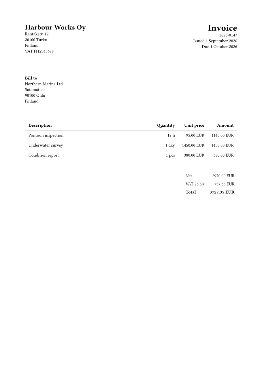 Invoice rendered to PNG